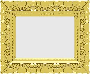 Gold Frame Vector Impressions: Vector gold frame