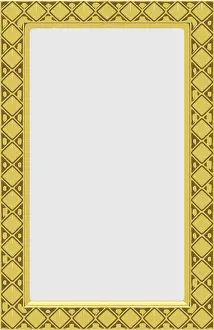 Deserted Gold Frame Impressions: Vector gold frame