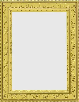 Deserted Gold Frame Impressions: Vector gold frame
