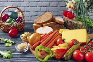Christian Easter Traditions Impressions: Vegetarian snack, Easter, Easter eggs