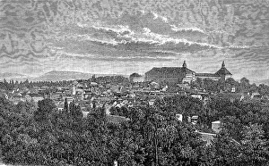 Thuringia Europe Impressions: View of Gotha in Thuringia, Germany