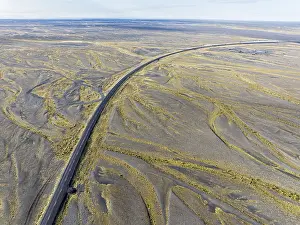 Iceland Ring Road Impressions: Top down view of the ringroad no