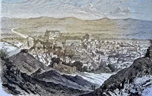Black And White Historic Illustration Impressions: The view of Rome at the time of Caesar