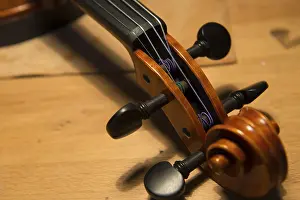 Violin Detail Impressions: Violin, detail of the scroll