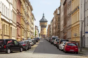 Thuringia Landmark Impressions: Wasserturm, LessingstraBe
