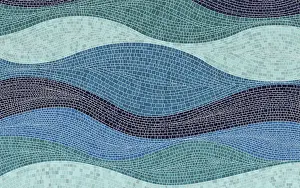 Decorative Wall Painting Impressions: Waves background