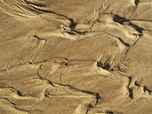 Wavy Sand Pattern Impressions: Wavy pattern in the sand of beach