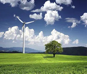 Ecofriendly Electricity Supply Impressions: Wind Generator