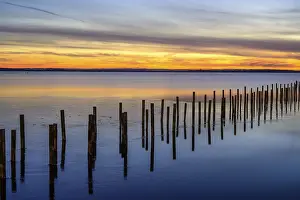 Deserted Winter Landscape Photography Impressions: Winter sunset at the Dummer