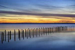 Deserted Winter Landscape Photography Impressions: Winter sunset at the Dummer