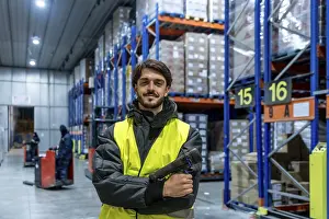 Cold Storage Logistics Impressions: Worker smiling at the camera