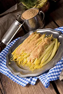 Vegan Legume Recipes Impressions: Yellow string bean with bread crumbs