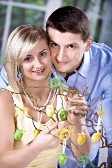 Easter Decoration Ideas Impressions: Young couple decorating for Easter