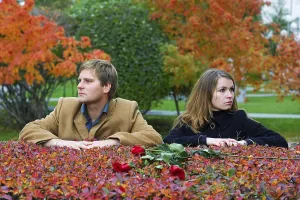 Couple Conflict Resolution Impressions: Young couple having some problems on the date
