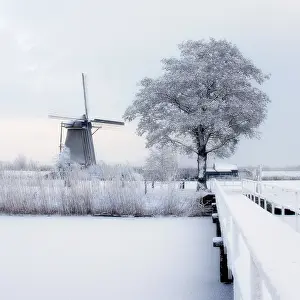 Impression encadrée : Kinderdijk