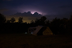 Stormy Night Sky Impressions: Storm and lightning