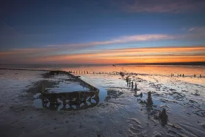 Europe Coastal Scenery Impressions: Wierumerwad, Waddenzee