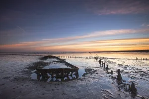 Europe Coastal Scenery Impressions: Wierumerwad, Waddenzee