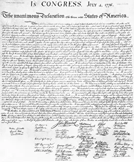 American Independence Day Impressions: Declaration of Independence