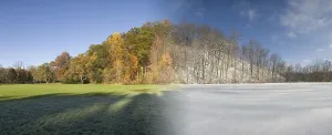 Scenic Countryside Views Impressions: Composite of Fall and Winter