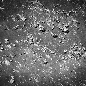 Black And White Space Images Impressions: Moon Surface