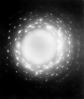 Electron Microscope Images Impressions: X-Ray Diffraction Polyethylene Crystals